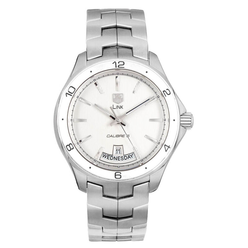 Pre-Owned TAG Heuer Link Silver Dial Watch, 40mm image number 0