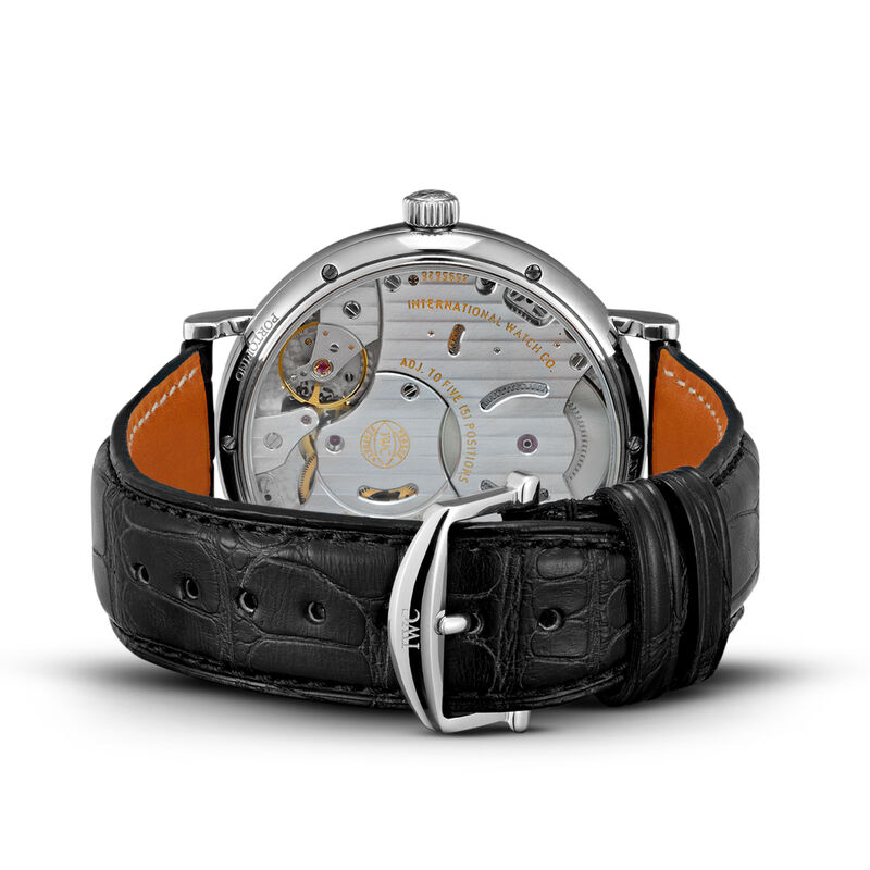 IWC Portofino Hand-wound Eight Days Blue Dial Watch, 45mm image number 3