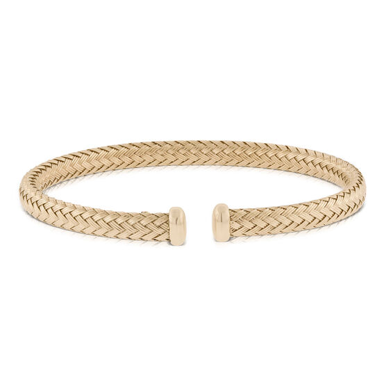 Toscano Woven Cuff Bracelet 14K