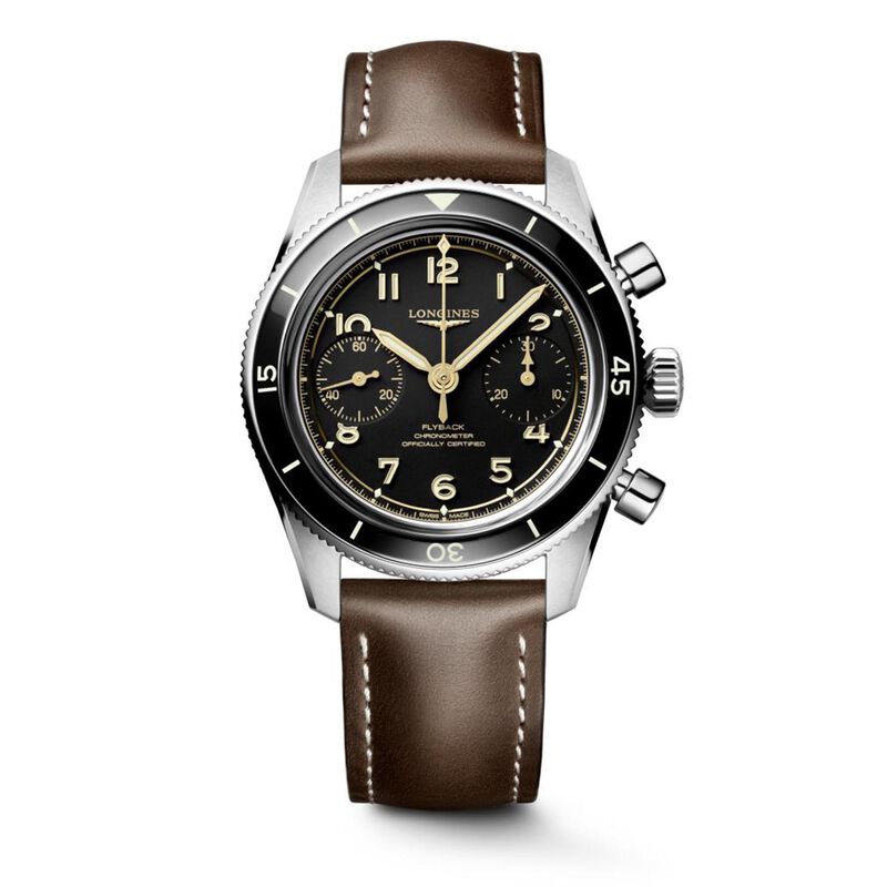 Longines Spirit Pilot Flyback Black Dial Watch, 39.5mm image number 0