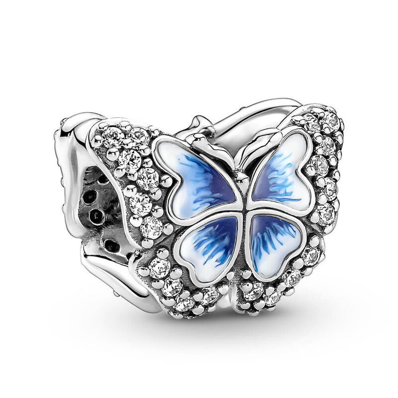 Pandora Blue Butterfly Sparkling CZ & Enamel Charm image number 0