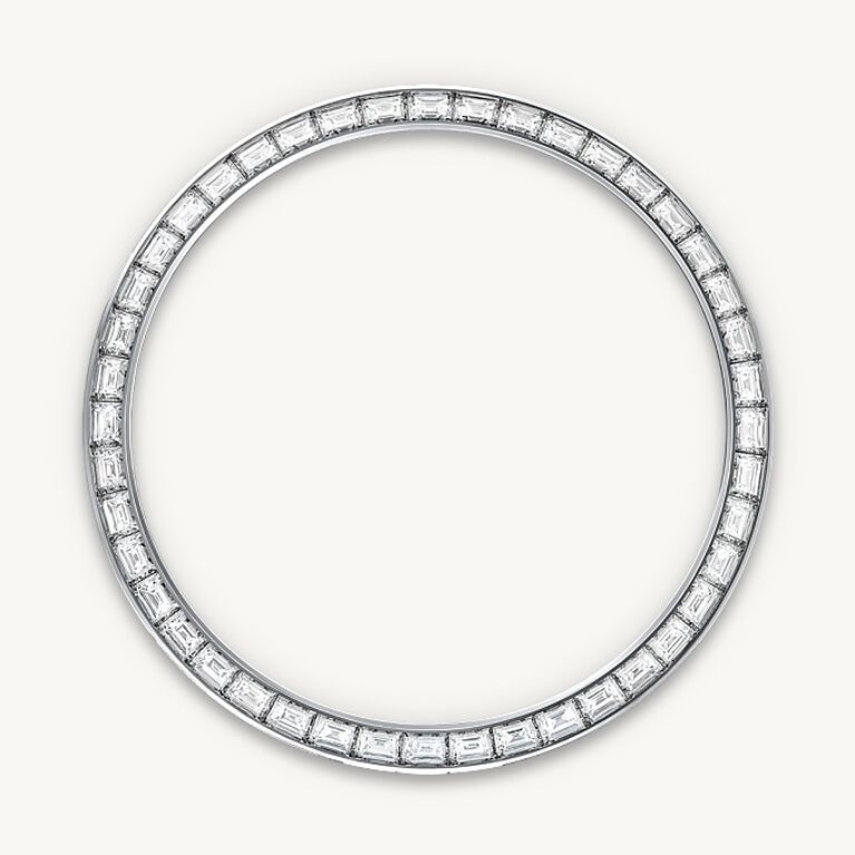rolex land-dweller in platinum, m127286tbr-0001 - diamond-set bezel - ben bridge
