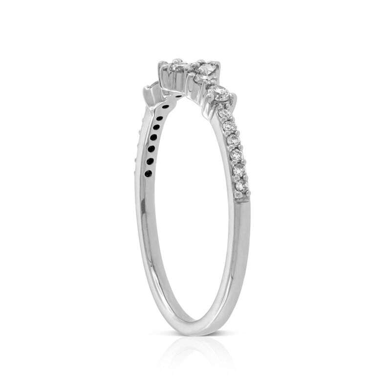 Scattered Baguette & Round Diamond Band 14K image number 2