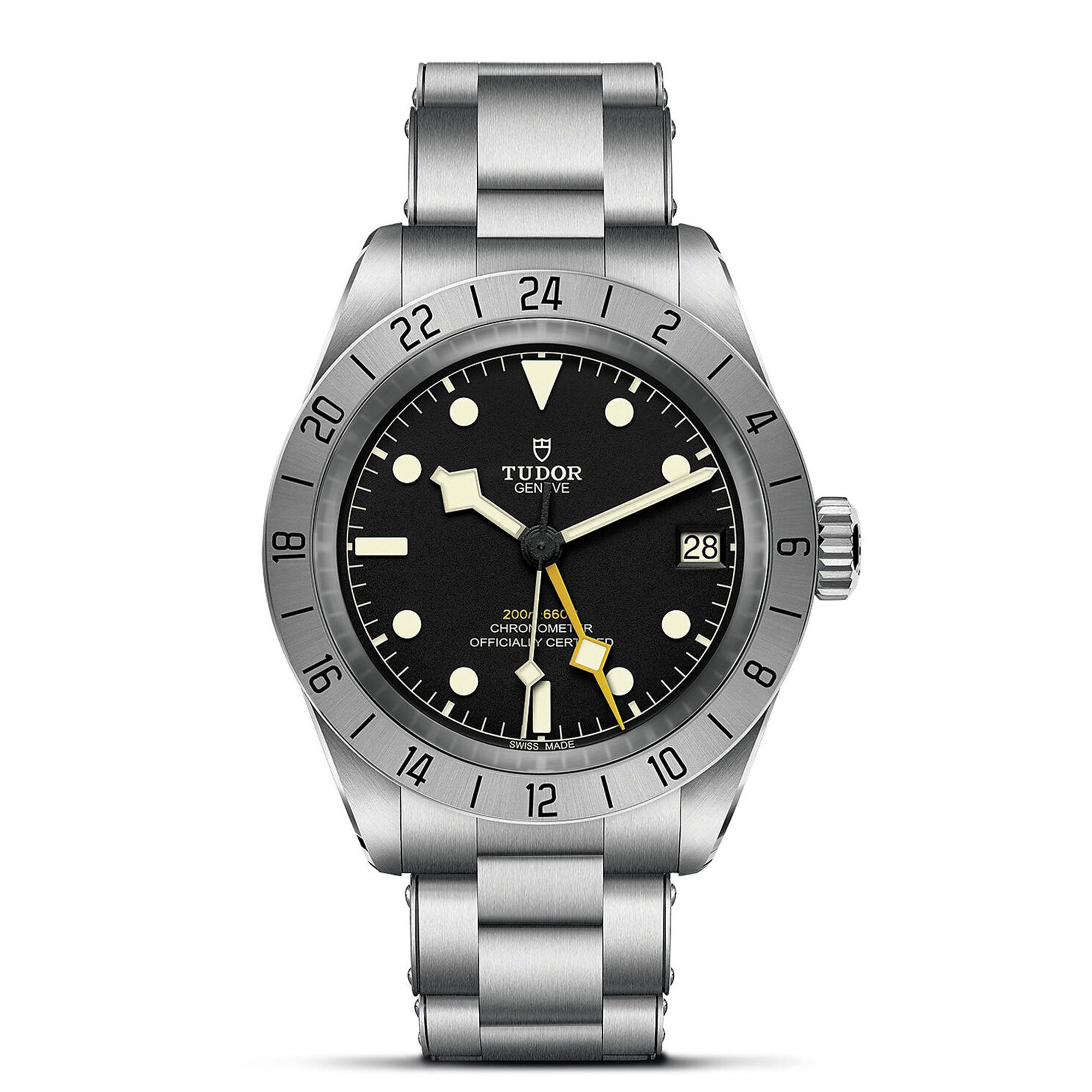 TUDOR Black Bay Pro Watch Black Dial | Silver Band 39mm