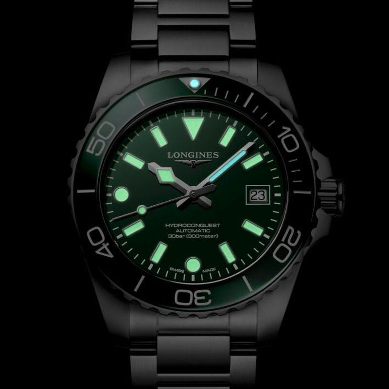 Longines Hydroconquest Green Dial Watch, 39mm image number 4