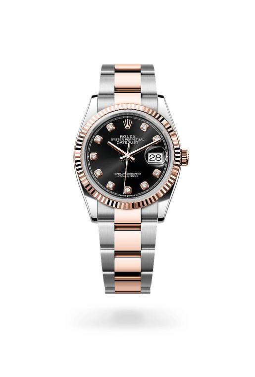 rolex datejust in everose rolesor - combination of oystersteel and everose gold, m126231-0020 - ben bridge