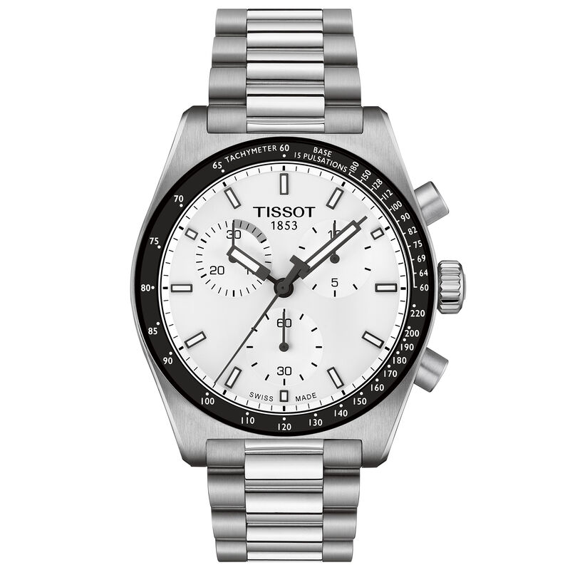 TISSOT PR516 White Dial Watch, 40mm image number 0