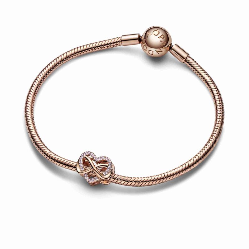 Pandora Family Infinity Pink Heart Charm image number 2