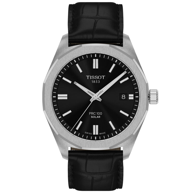TISSOT PRC 100 Solar Black Dial Watch, 39mm image number 0