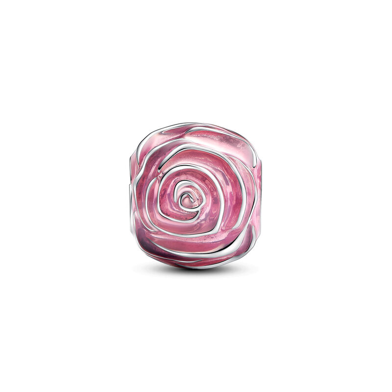 Pink Rose in Bloom Charm image number 1