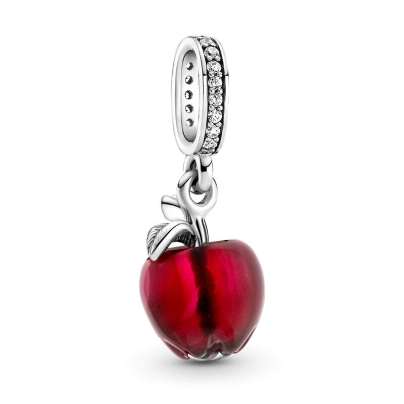 Pandora Murano Glass Red Apple CZ Dangle Charm image number 0