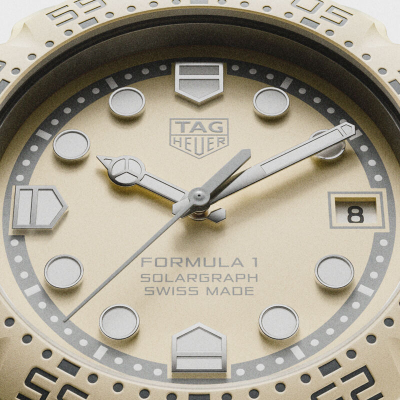 TAG Heuer Formula 1 Solargraph Beige Dial watch, 38mm image number 1