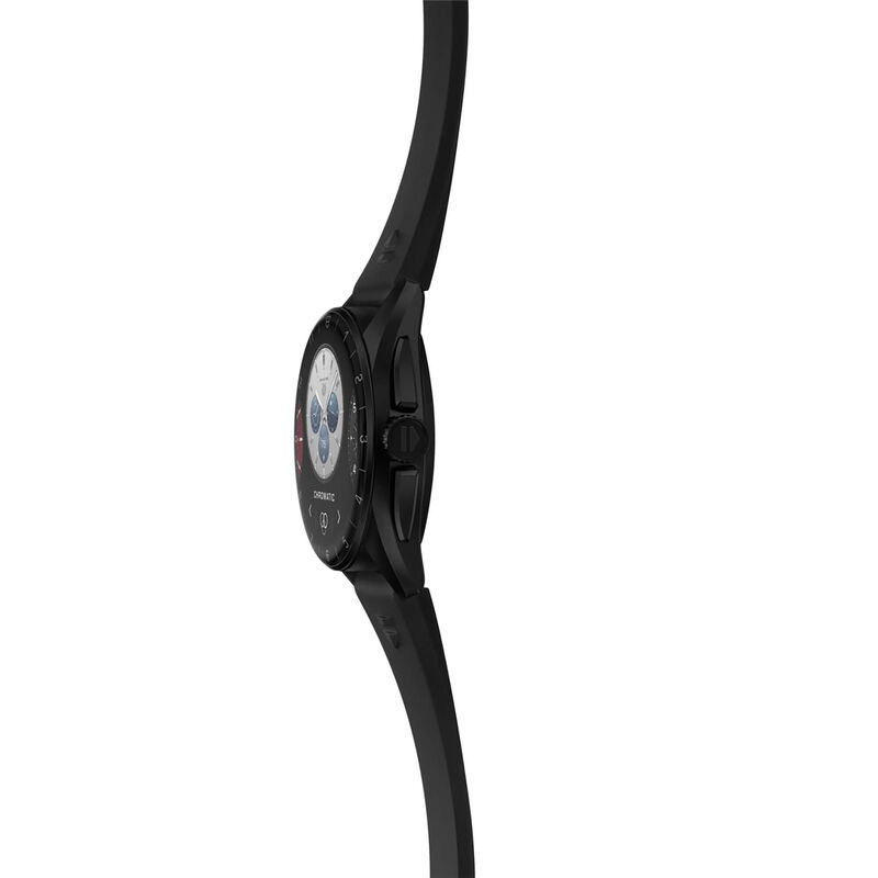 TAG Heuer Connected Calibre E4 Watch Black Dial Black Rubber Strap, 42mm image number 2