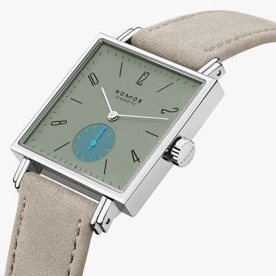 NOMOS Tetra Salvia Green Dial Watch, 29.5mm