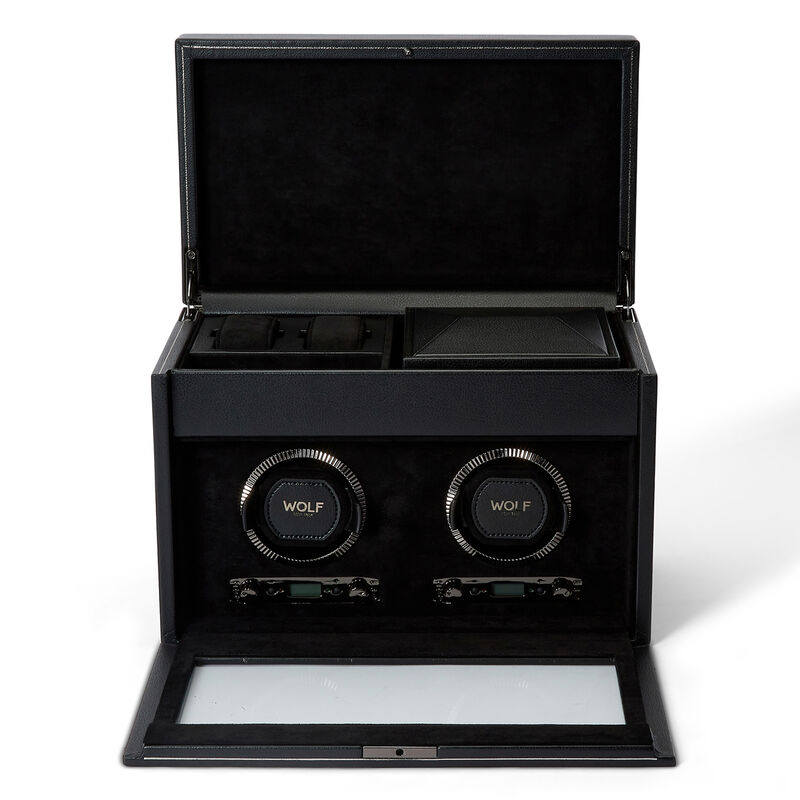 WOLF British Racing Double Watch Winder with Storage image number 3