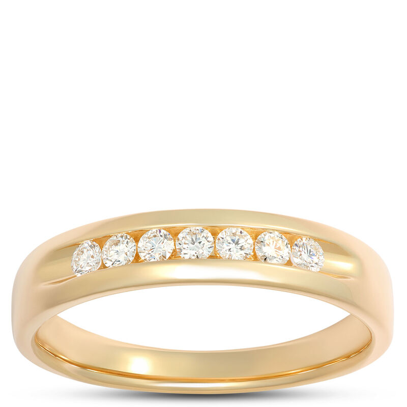 Classic Channel Set Diamond Band, ⅓ Total Carat Weight, 14K Yellow Gold image number 0
