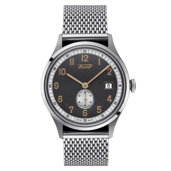 Tissot Heritage Small Second 1938 COSC Grey Dial Watch, 39 mm