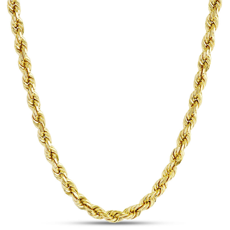 Rope Chain Necklace, 14K Yellow Gold image number 0