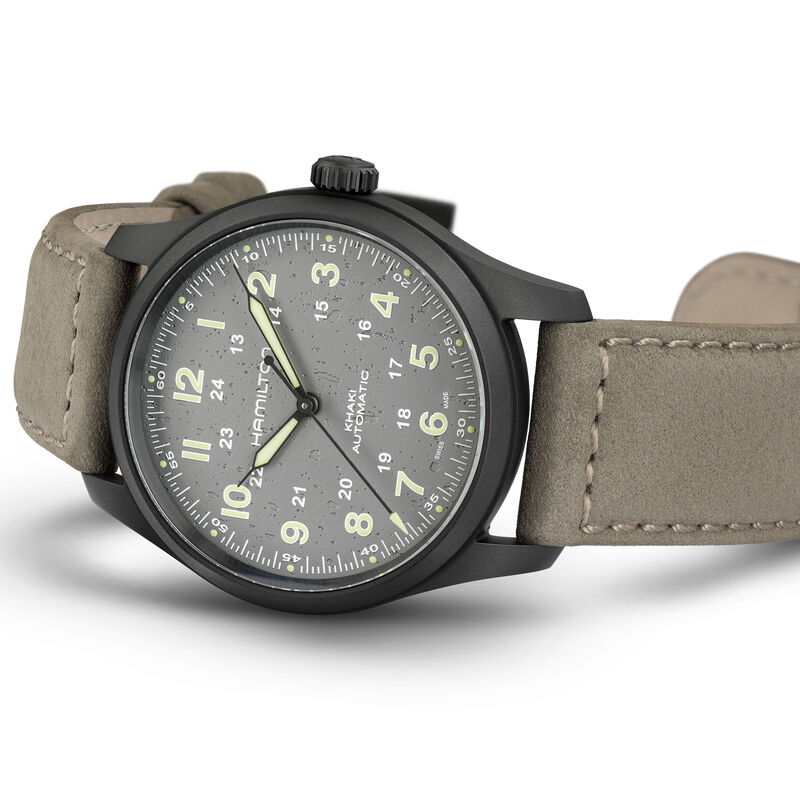 Hamilton Khaki Field Titanium Auto Grey Dial Watch, 38mm image number 1