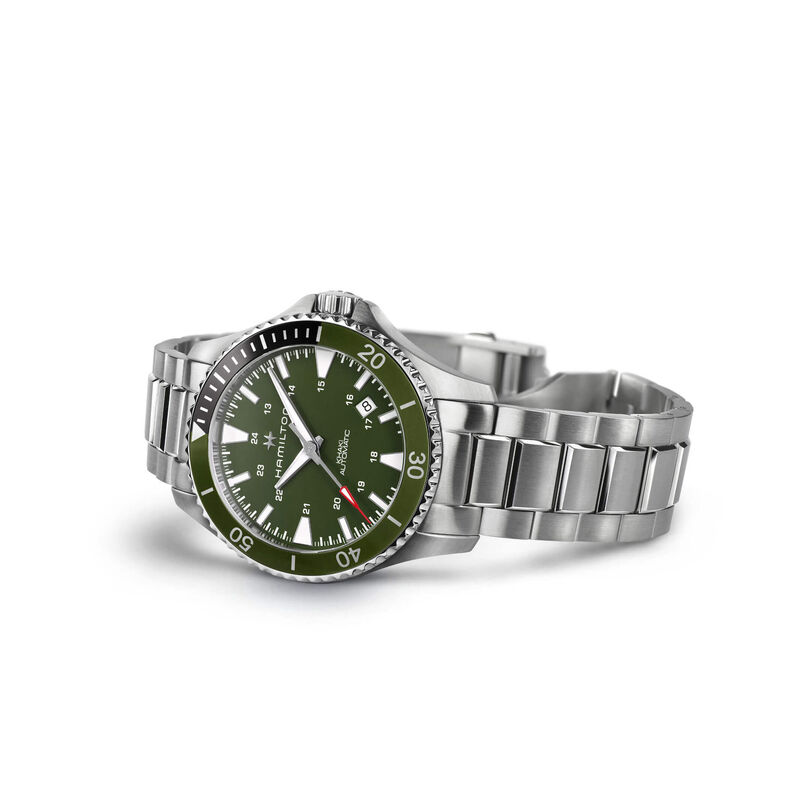 Hamilton Khaki Navy Scuba Green Dial Automatic Watch, 40mm image number 3
