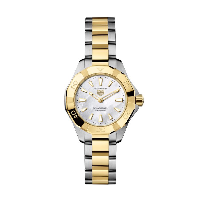 TAG Heuer Aquaracer Professional 100 Solargraph White Dial Watch, 28mm image number 0