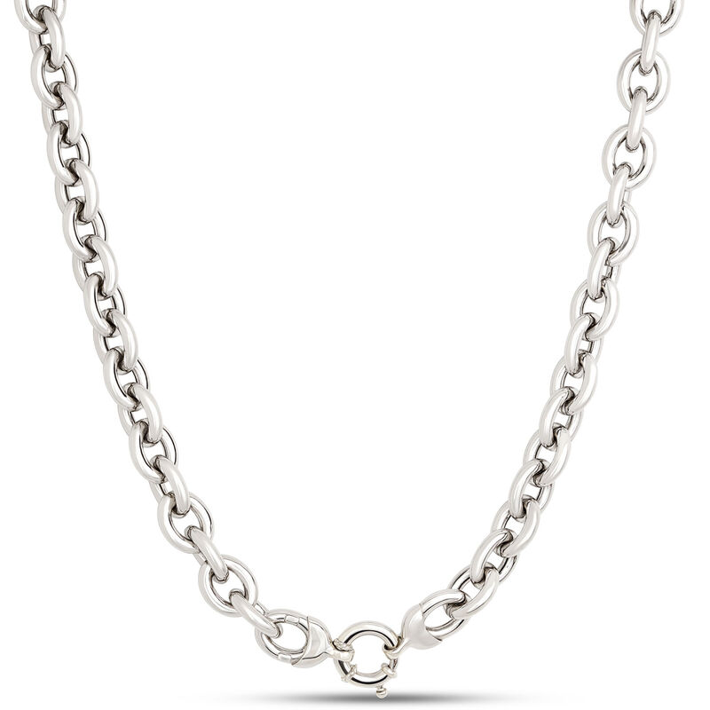 Toscano Classic Forzantina Link Necklace, Sterling Silver image number 1