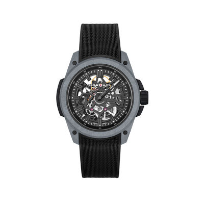 NORQAIN Wild One Skeleton Black Dial Watch, 42mm