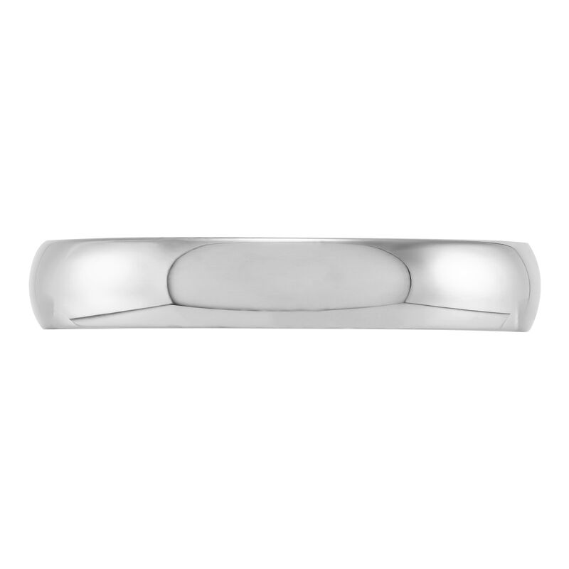 Polished Rounded Comfort Fit 4mm Band in Platinum image number 1