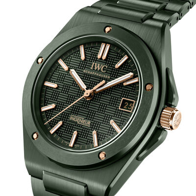 IWC Ingenieur Automatic Green Dial Watch, 42mm