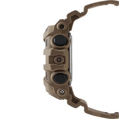 G-Shock Analog Digital Watch Brown Strap Camo Motif Dial, 57.5mm