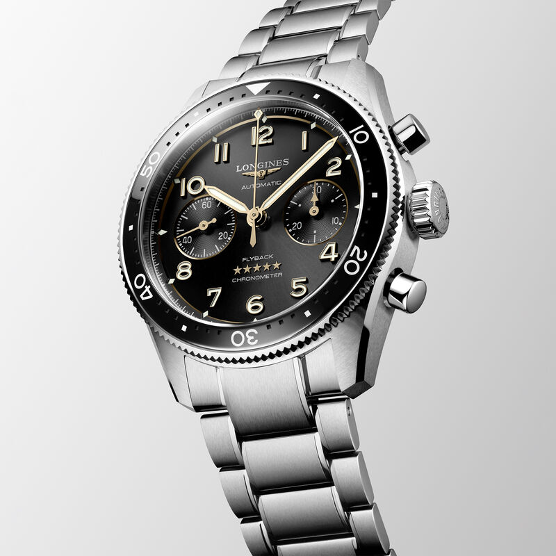 Longines Spirit Flyback Black Dial Watch, 42mm image number 1