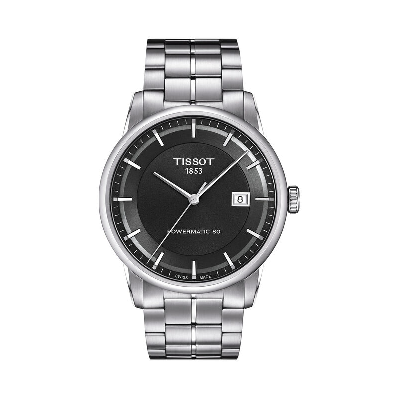 TISSOT Luxury Black Dial Watch, 41mm image number 0