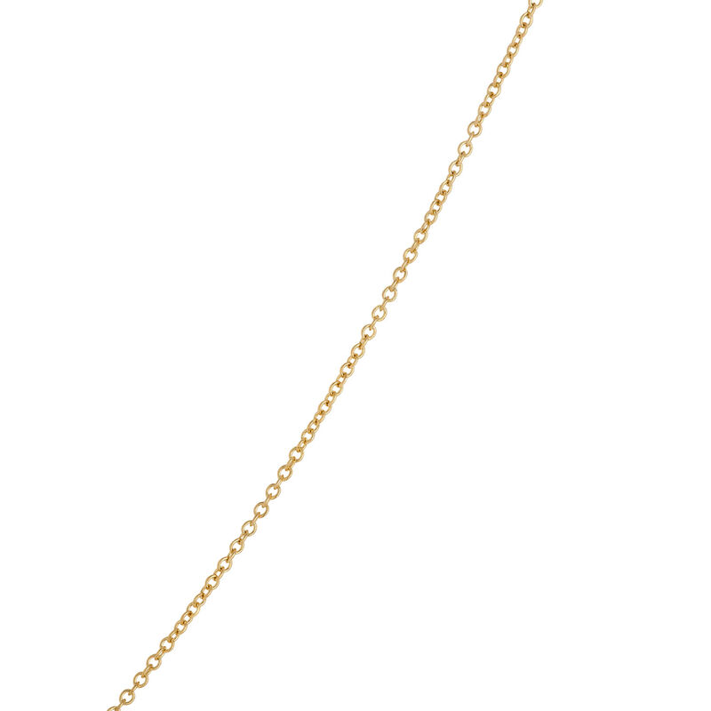 Classic Round Diamond Station Necklace, &frac12; Carat Total Weight,  14K Yellow Gold image number 3