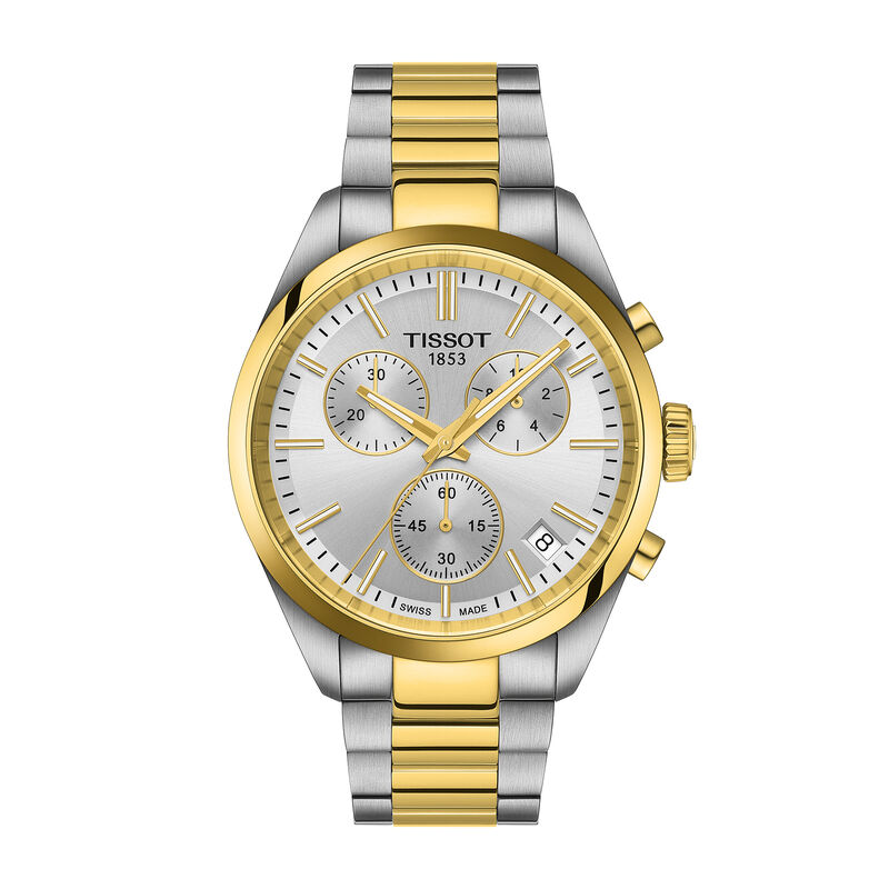 TISSOT PR 100 Chronograph Silver Dial Watch, 40mm image number 0
