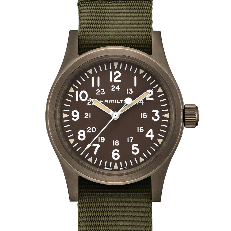 Hamilton Khaki Field Mechanical Watch Green Dial, 38mm image number 1