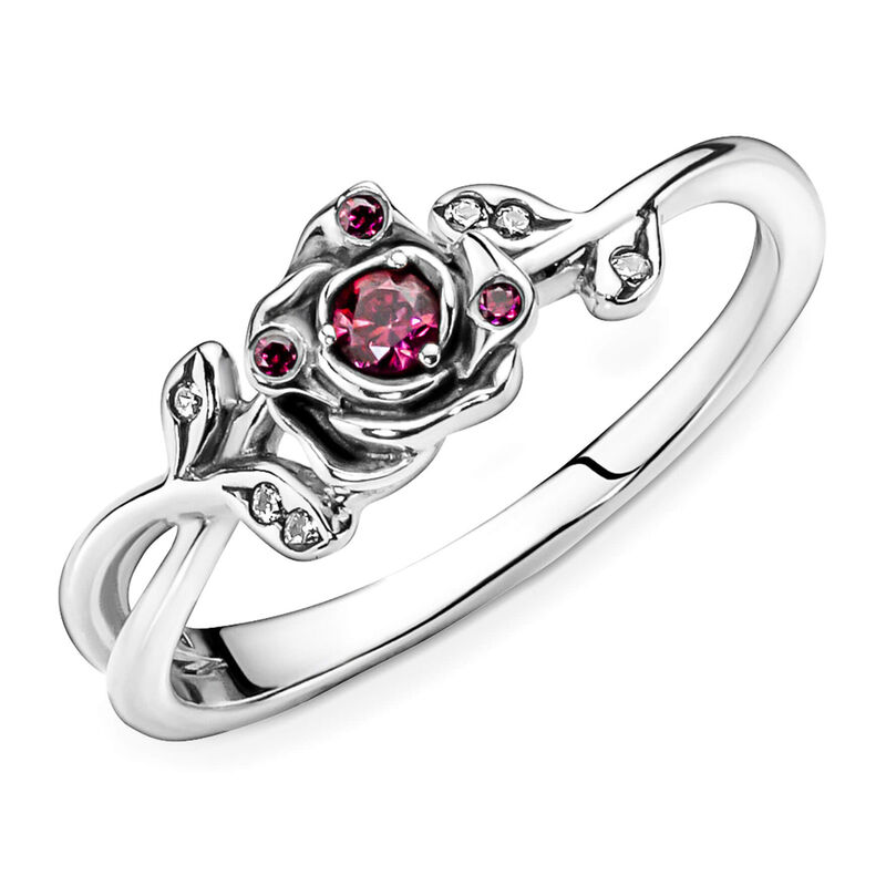Pandora Disney Beauty and the Beast Rose CZ Ring image number 3