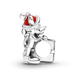 Pandora Disney Mickey Mouse and Minnie Mouse Present Enamel Charm