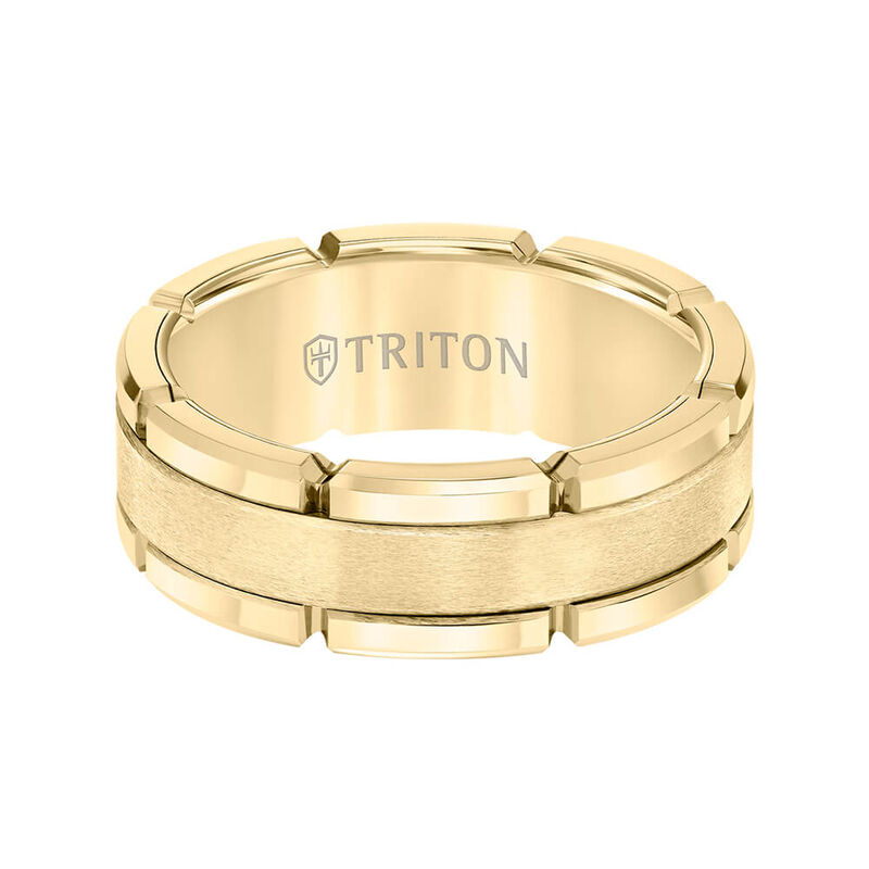 TRITON Contemporary Comfort Fit Band in Yellow Tungsten, 8 mm image number 2