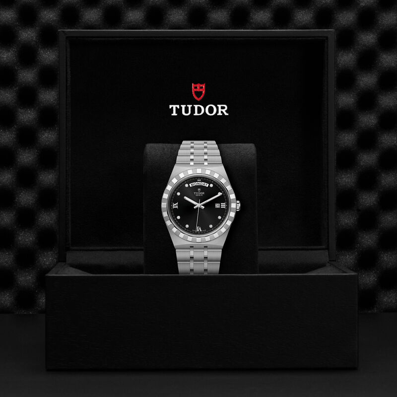 TUDOR Royal Watch Black Diamond Set Dial, 41mm image number 4