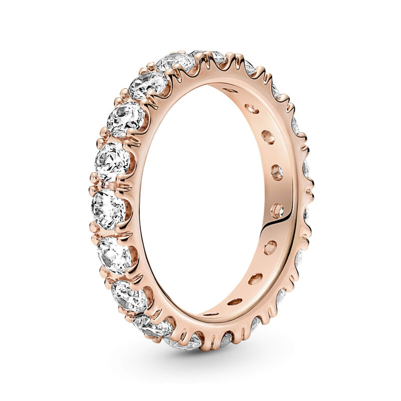 Pandora Sparkling Clear CZ Row Eternity Ring image number 0