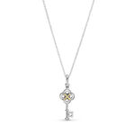 Pandora Two-tone Key & Flower Necklace
