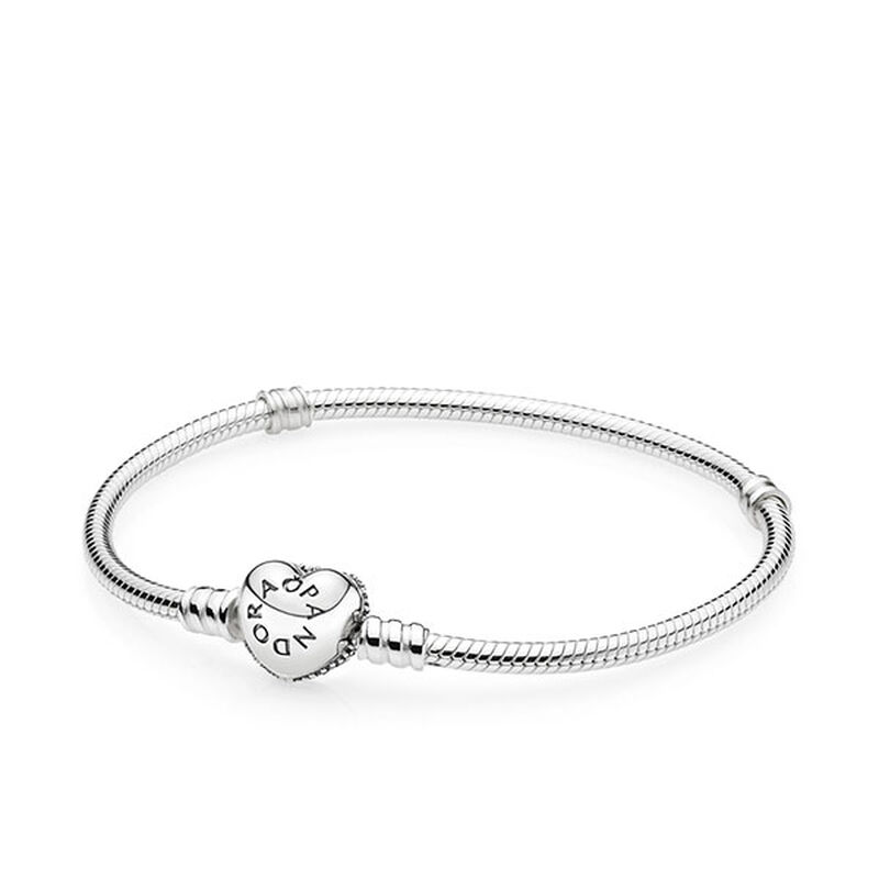Pandora Pavé Heart Clasp Bracelet image number 1