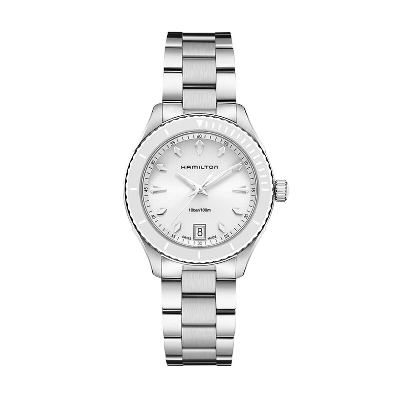 Hamilton Jazzmaster Seaview Quartz White Dial Watch, 37mm image number 0
