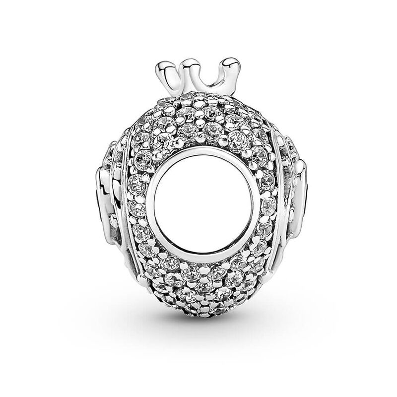 Pandora Regal Crown & Heart CZ Charm image number 3