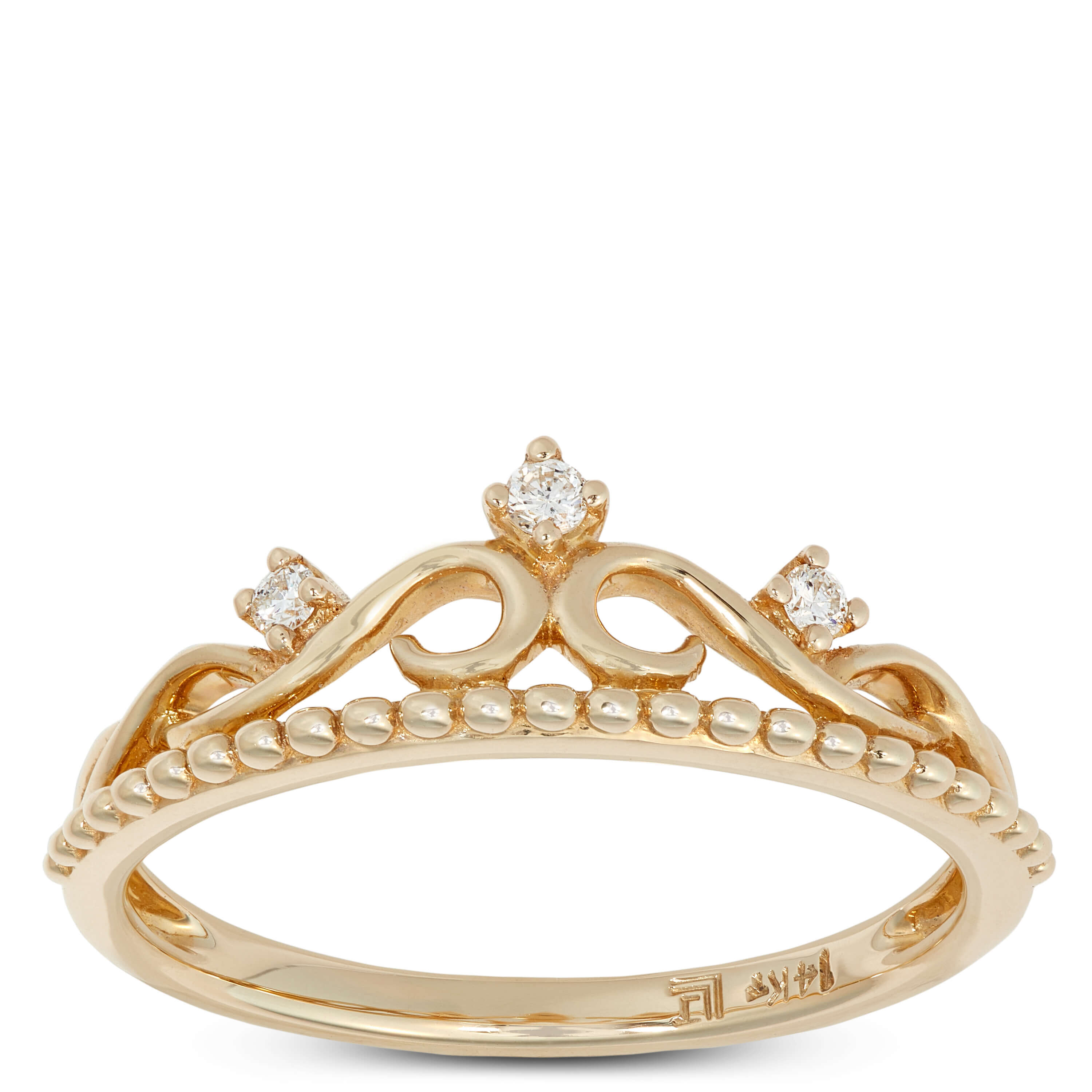 Diamond Crown Ring 14K
