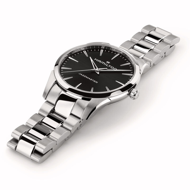 Hamilton Jazzmaster Quartz Black Dial Watch, 40mm image number 3