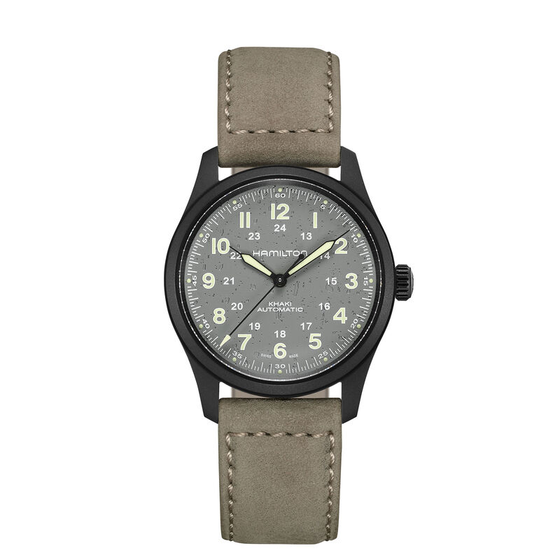 Hamilton Khaki Field Titanium Auto Grey Dial Watch, 38mm image number 0