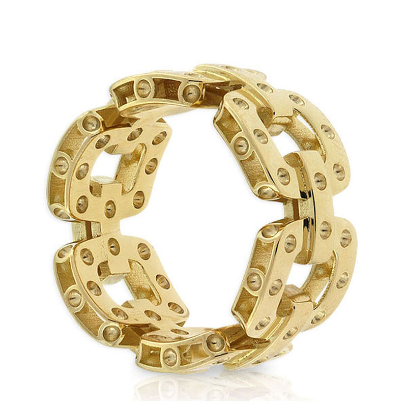 Roberto Coin Pois Moi Link Ring 18K image number 6