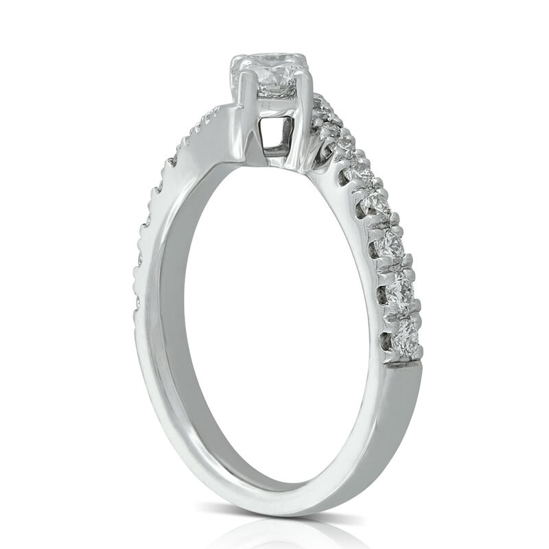 Perfectly Paired 2-Stone Diamond Ring 14K, 1 ctw. image number 2
