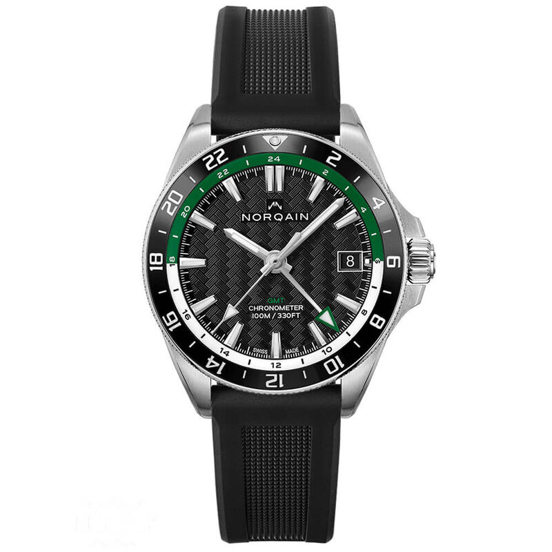 Norqain Adventure NEVEREST GMT Green Black Rubber Watch, 41mm image number 0